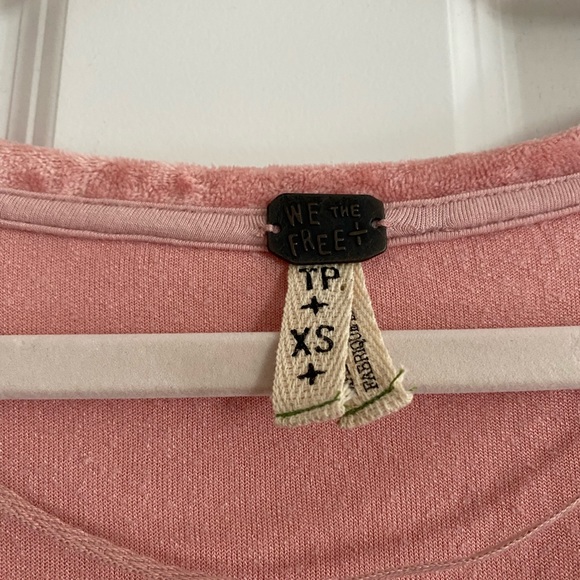 Free People Velvet Tunic/Dress in Passion Flower Size XS🌸 - Picture 5 of 9